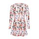 Women basic print shift dress