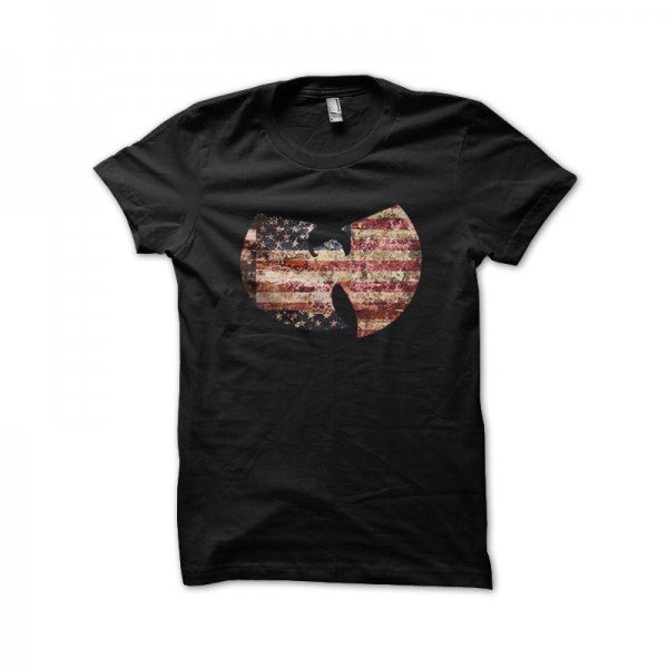 American flag black T-shirt