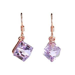 Crystal earrings Crystal earrings color magic cube crystal earrings fashion girl