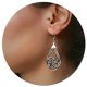 The elegant silver teardrop retro vintage boho long statement the only large drape-style earrings