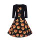 Woman stylish and elegant tight-fitting dress, fruit print