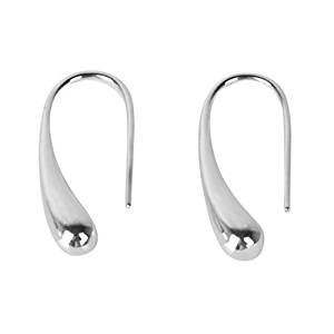 Hooks piercing earrings silver drop earrings