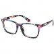 Blue light Blocking Glasses Vintage Nerd Square Keyhole Design Eyeglasses Frame for Women Men